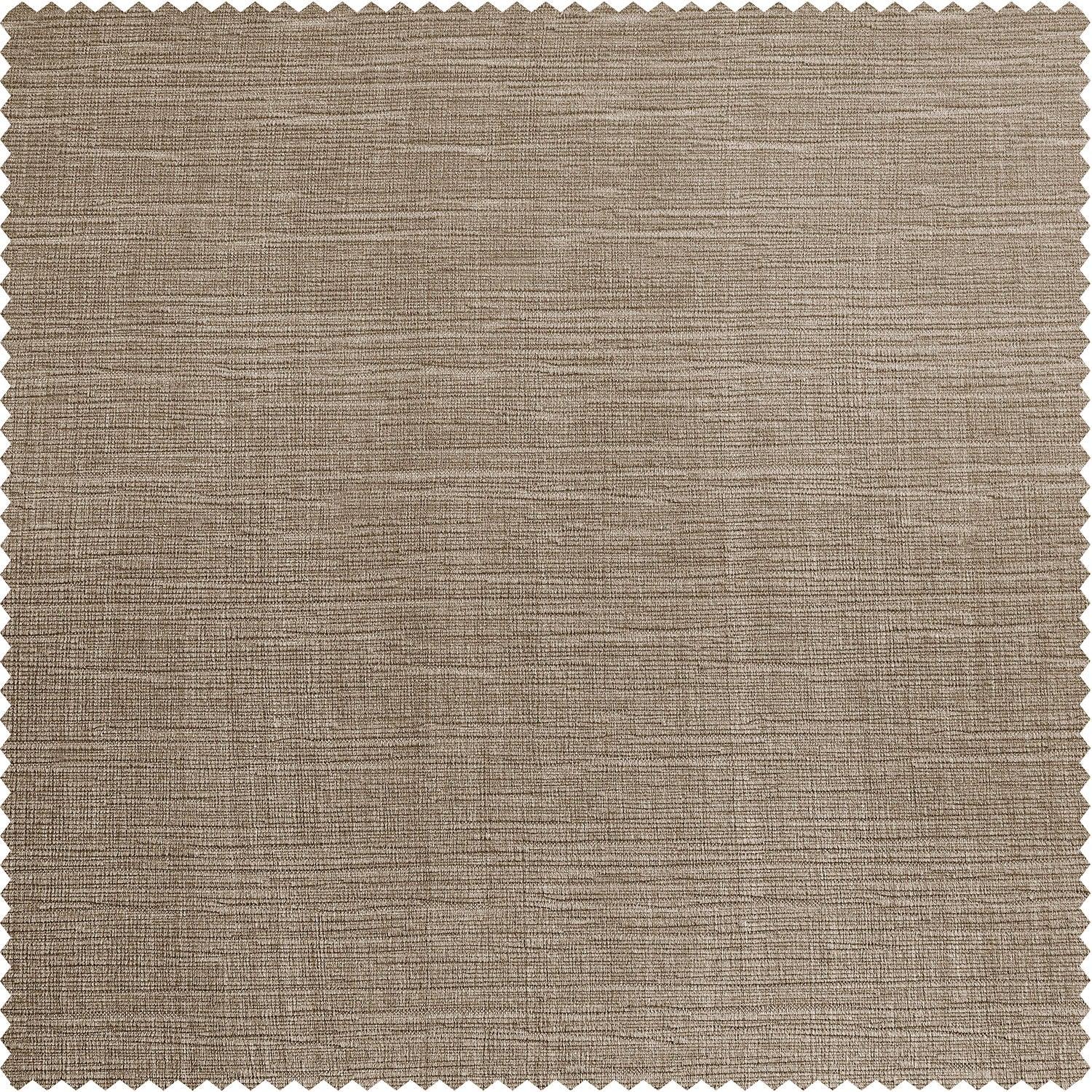 Warm Taupe Ravello Burnout Velvet Room Darkening Curtain