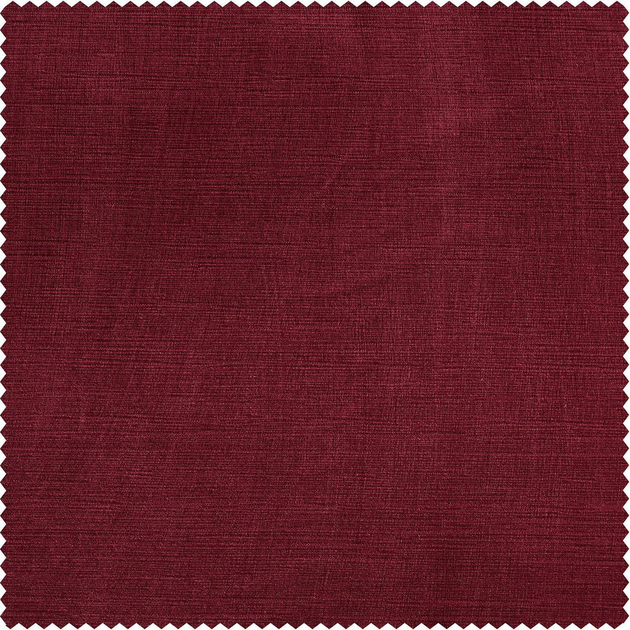 Dark Red Ravello Burnout Velvet Swatch