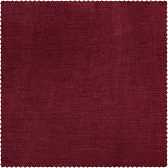 Dark Red Ravello Burnout Velvet Room Darkening Curtain