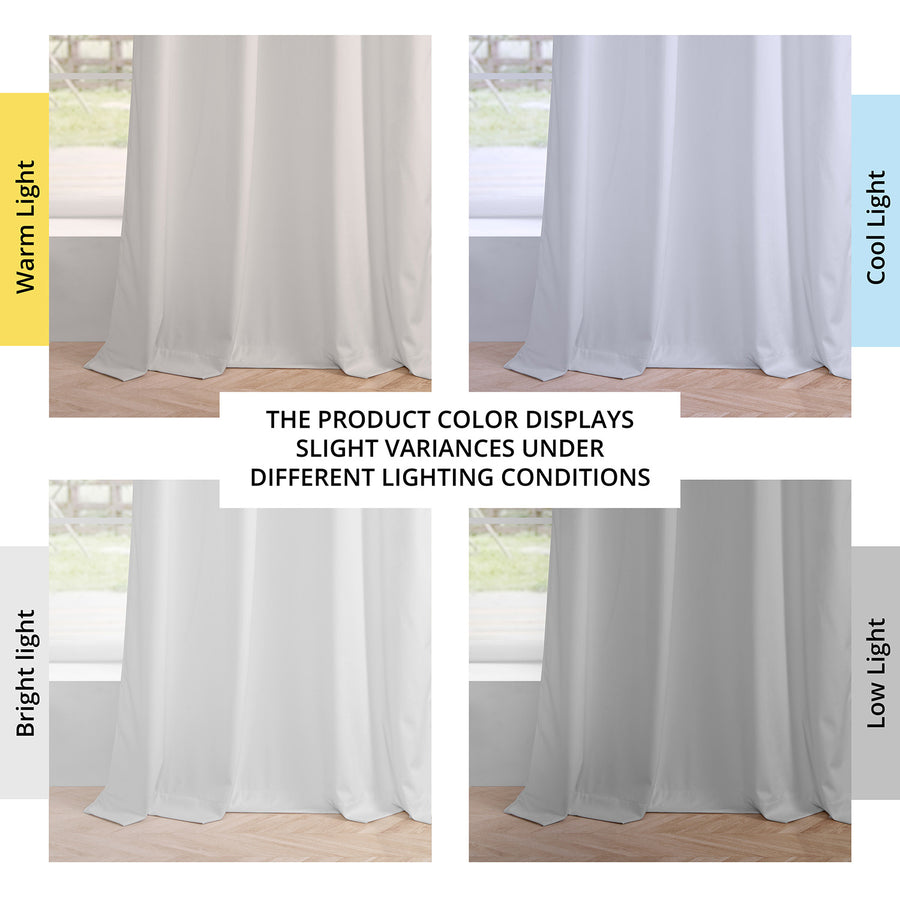 White Grommet Simply Velvet Curtain Pair (2 Panels)