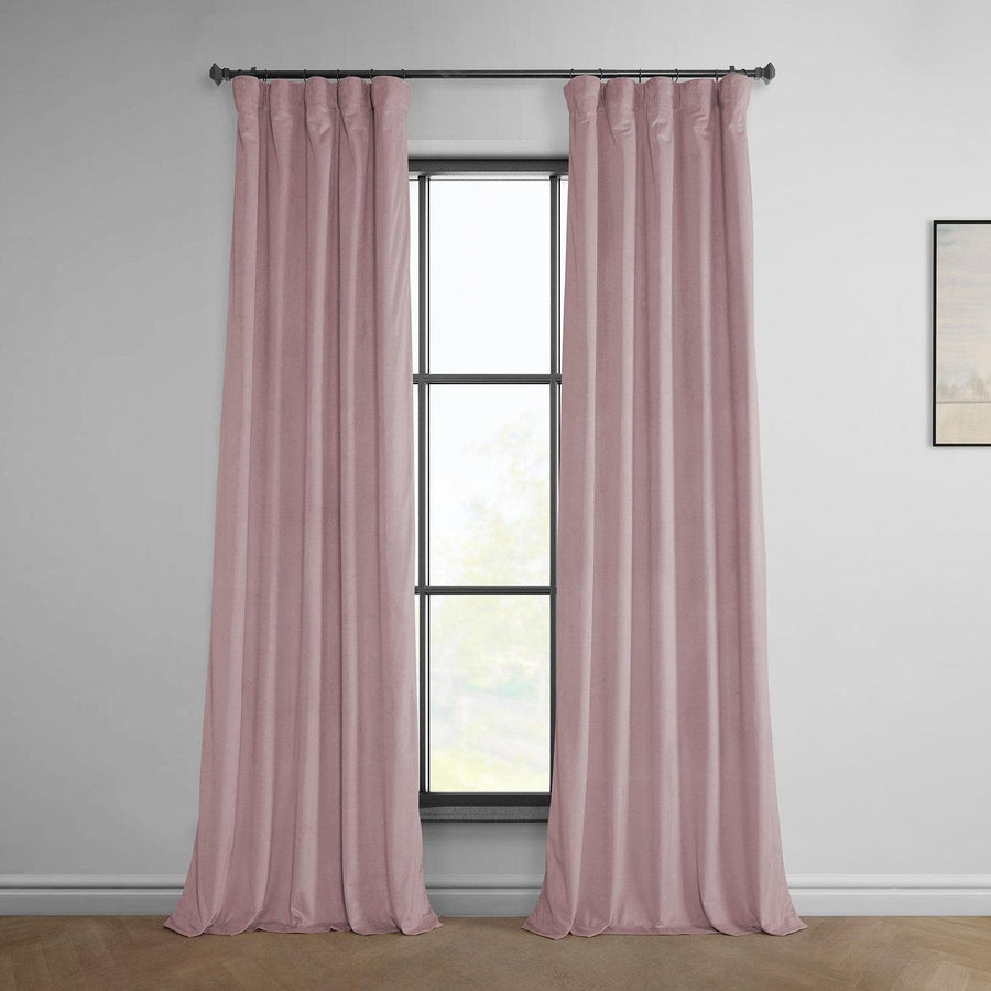 Curtains Velvet Fabric, Fuchsia Floral Velvet