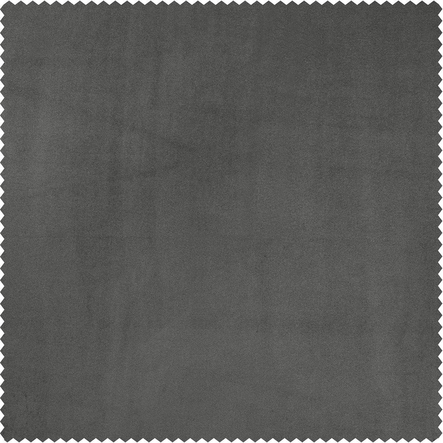 Destiny Grey Heritage Plush Velvet Swatch - HalfPriceDrapes.com