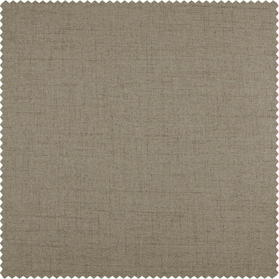 Warm Taupe Thermal Cross Linen Weave Swatch - HalfPriceDrapes.com