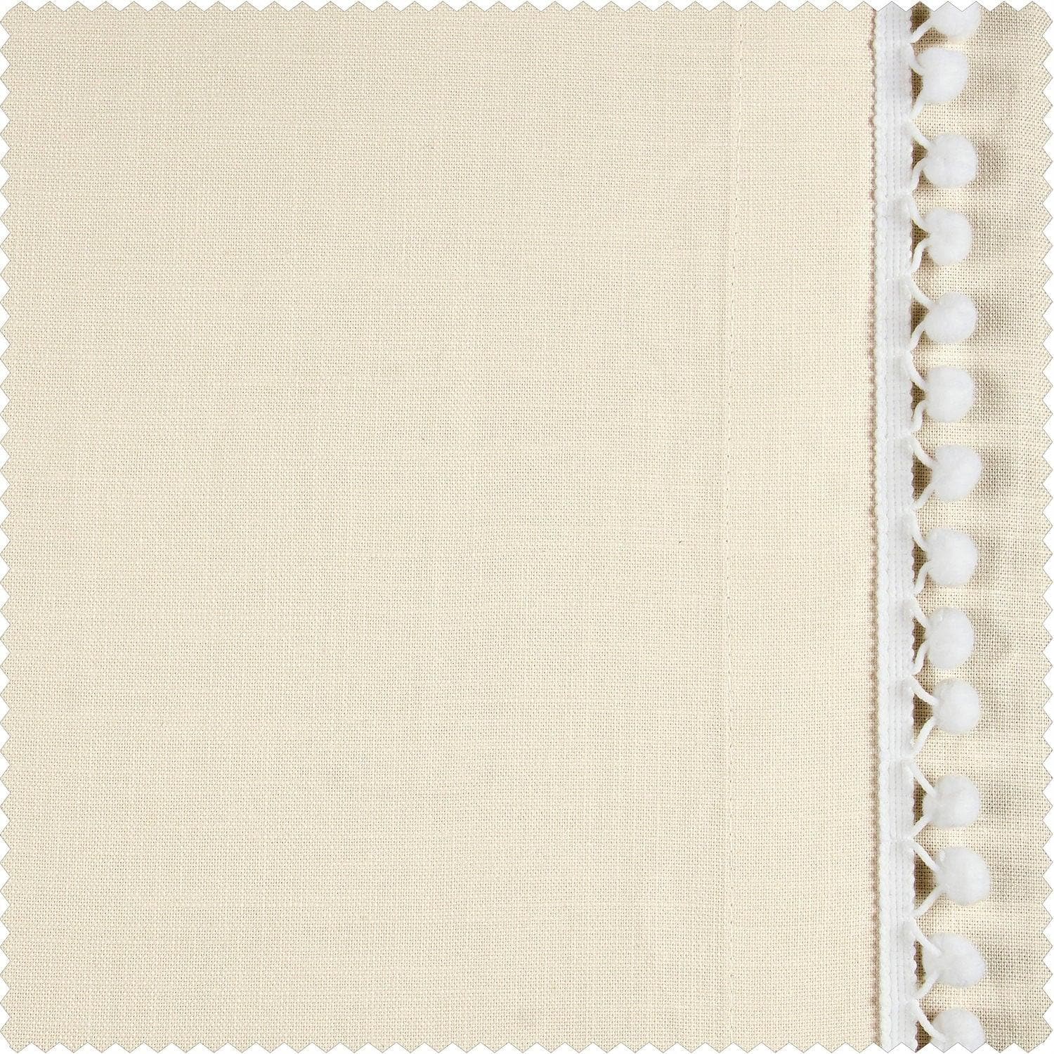 Channing Bordered Modern Hampton Textured Cotton Curtain