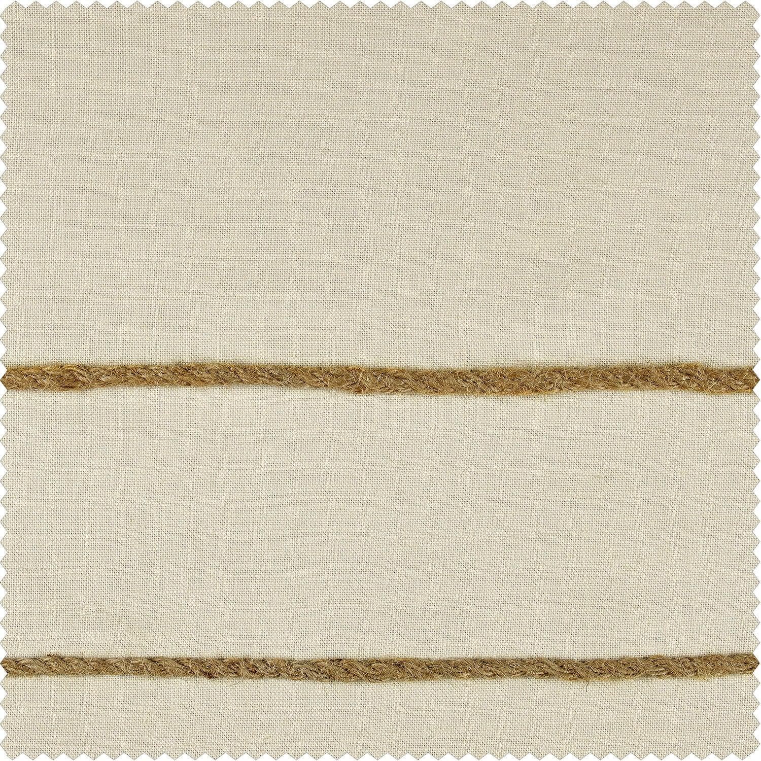 Millstone Bordered Modern Hampton Textured Cotton Curtain