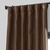 Copper Brown Faux Silk Taffeta Blackout Curtain - HalfPriceDrapes.com