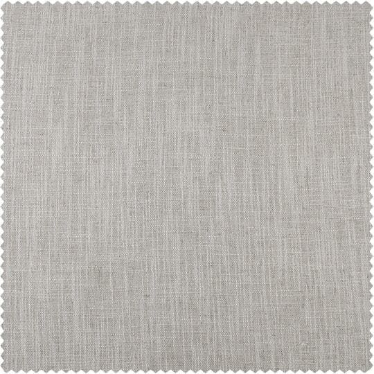 Bliss White Belga Faux Linen Swatch - HalfPriceDrapes.com