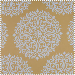 Meridian Gold Damask Tie-Up Window Shade