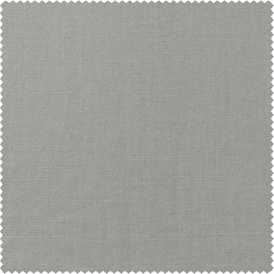 Mist Grey Textured Cotton Linen Weave Swatch - HalfPriceDrapes.com