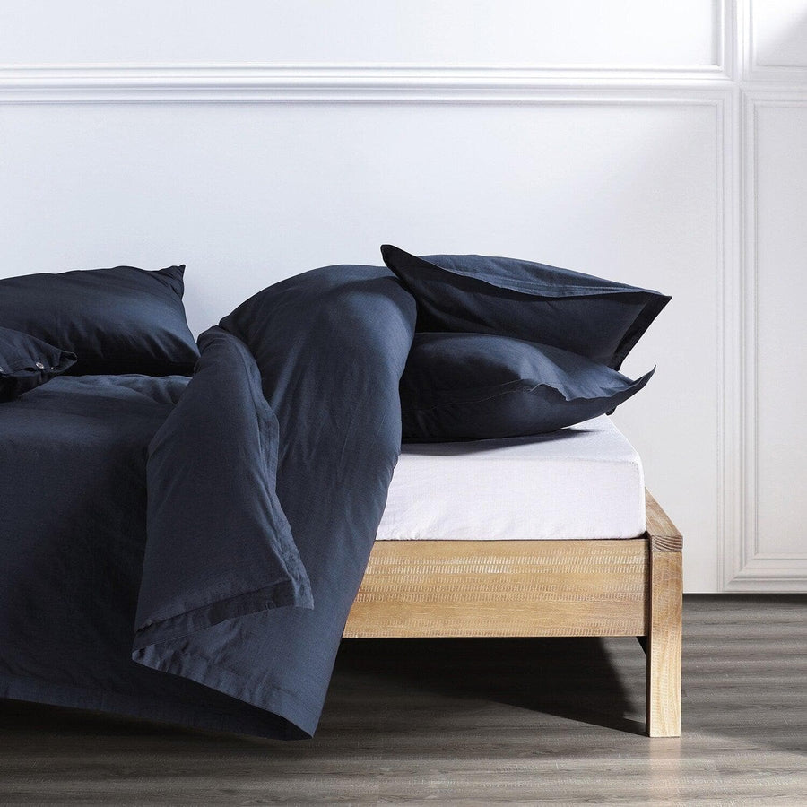 Peacoat Blue Leisure Collection Duvet & Pillow Set