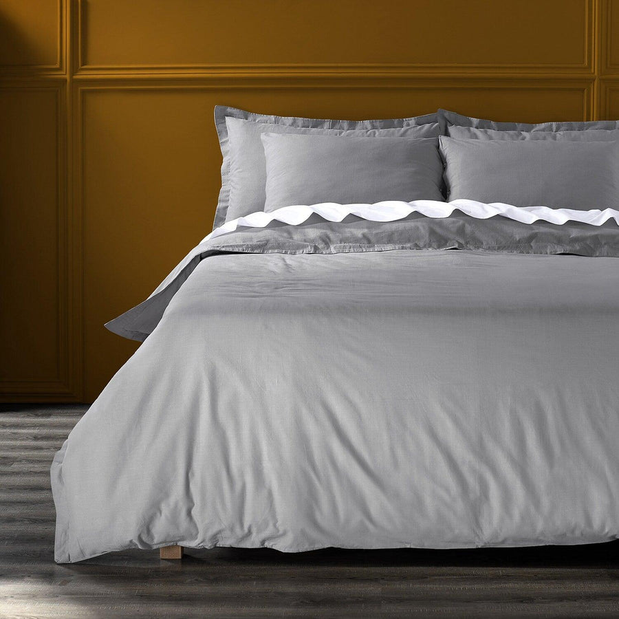 Alloy Grey Leisure Collection Duvet & Pillow Set