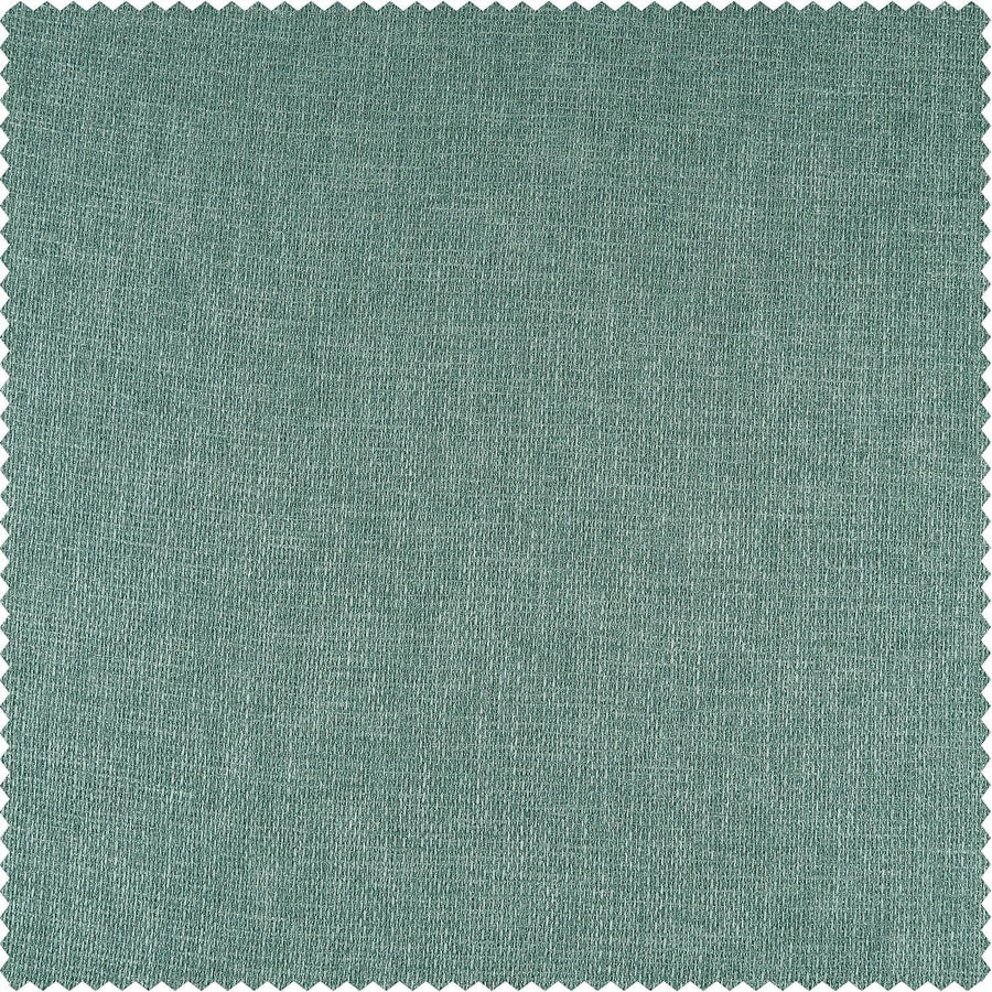 Bayside Aqua Faux Linen Swatch - HalfPriceDrapes.com