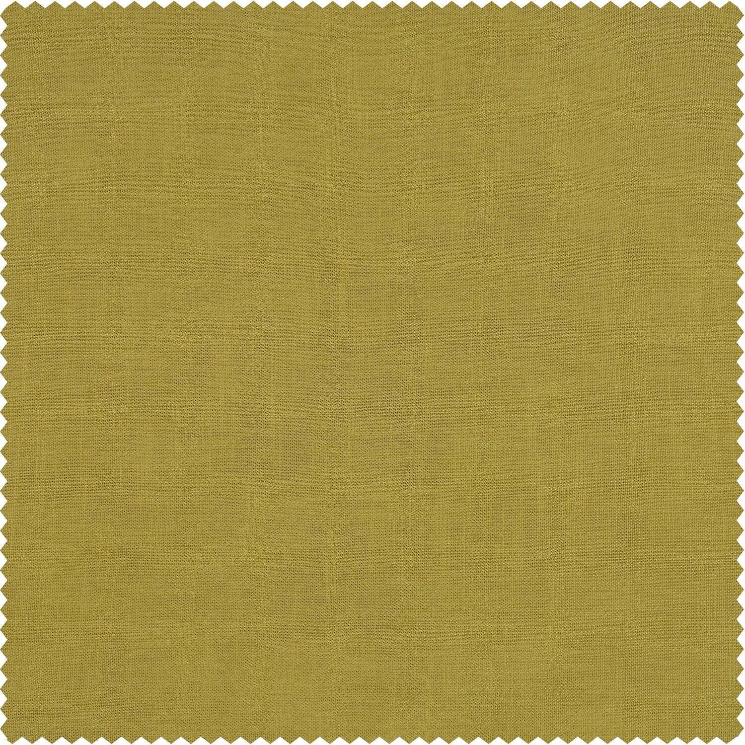 Ochre Classic Faux Linen Curtain