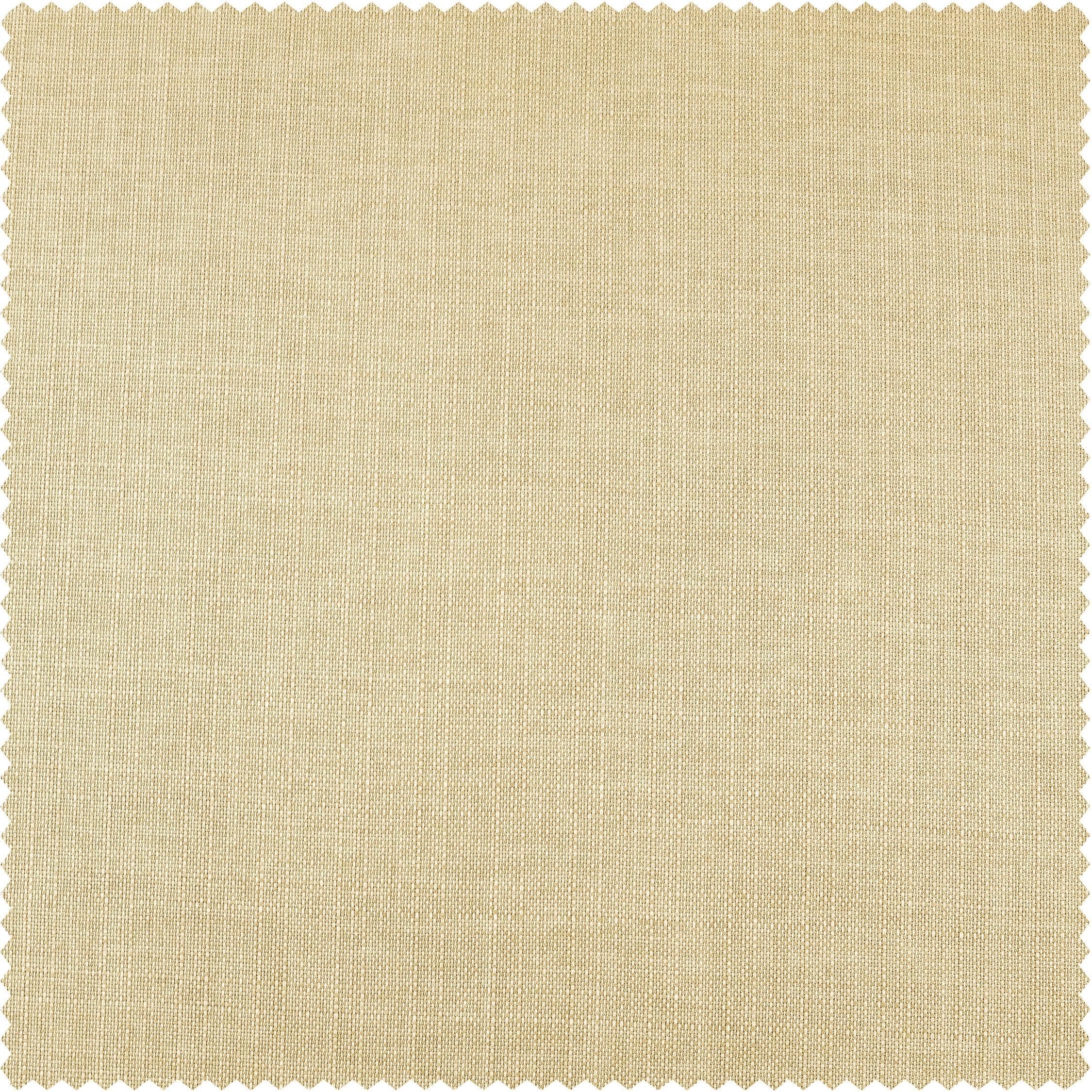 Sepia Tan Italian Faux Linen Room Darkening Curtain