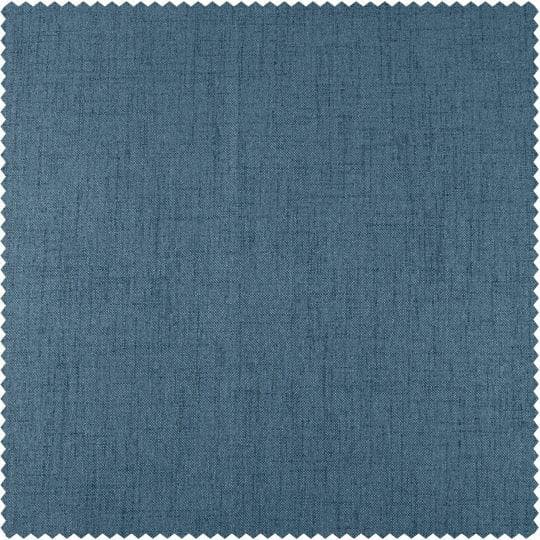 Ovation Blue Thermal Cross Linen Weave Swatch - HalfPriceDrapes.com