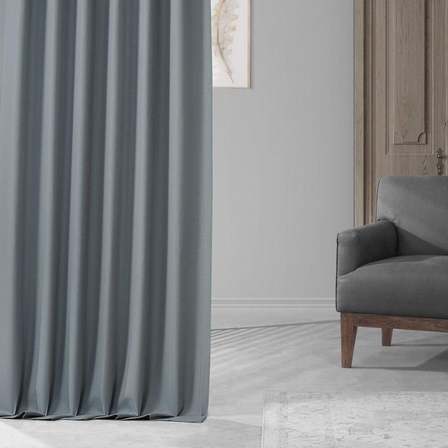 Spruce Blue Placid Thermal Hotel Blackout Curtain Pair (2 Panels)