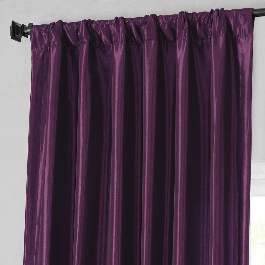 Royal Port Solid Faux Silk Taffeta Curtain