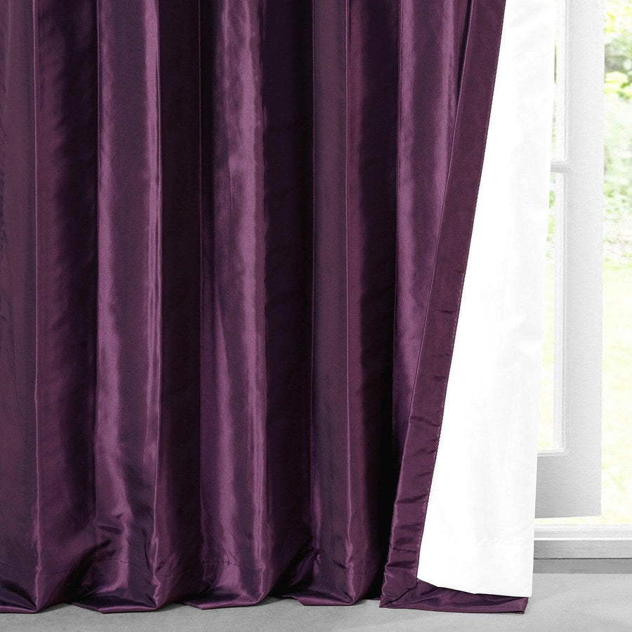 Royal Port Solid Faux Silk Taffeta Curtain