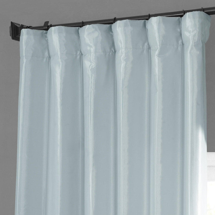 Blue Moon Solid Faux Silk Taffeta Curtain - HalfPriceDrapes.com