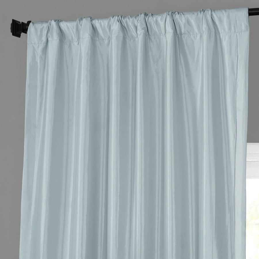 Blue Moon Solid Faux Silk Taffeta Curtain - HalfPriceDrapes.com