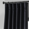 Raven Black Performance Woven Hotel Blackout Curtain Pair (2 Panels)