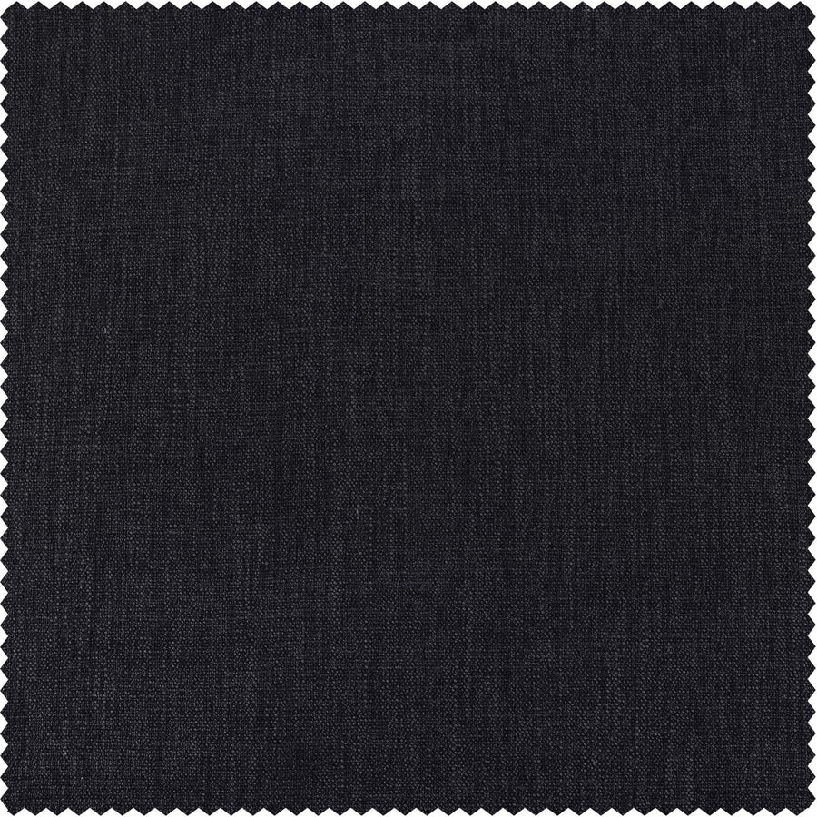 Nightshade Grey Pebble Weave Faux Linen Swatch - HalfPriceDrapes.com