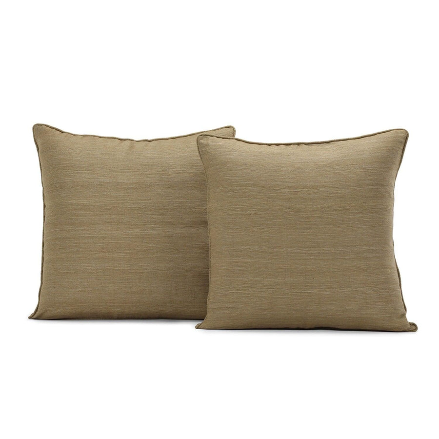 Sandalwood Raw Faux Silk Cushion Covers - Pair (2 pcs.)