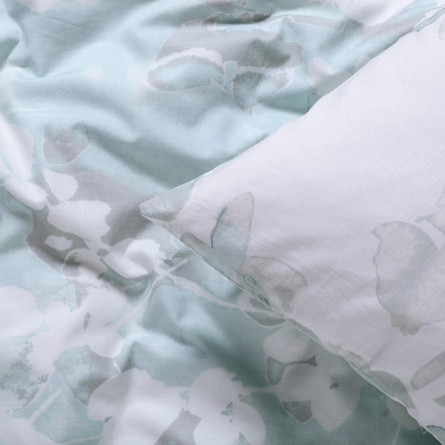 Pale Elm Cotton Percale Printed Reversible Duvet Cover Swatch - HalfPriceDrapes.com