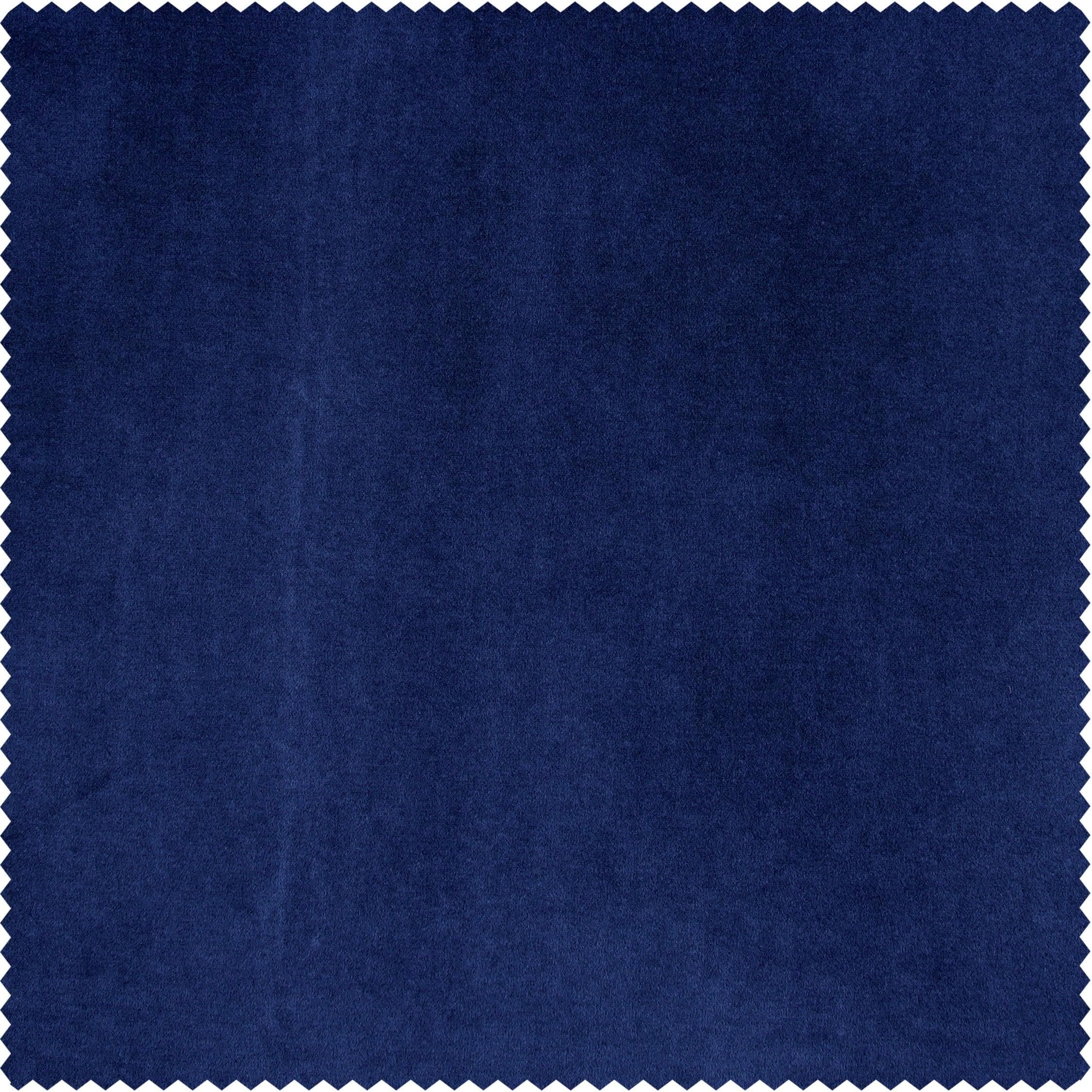 Noche Blue Urban Lush Velvet Room Darkening Curtain