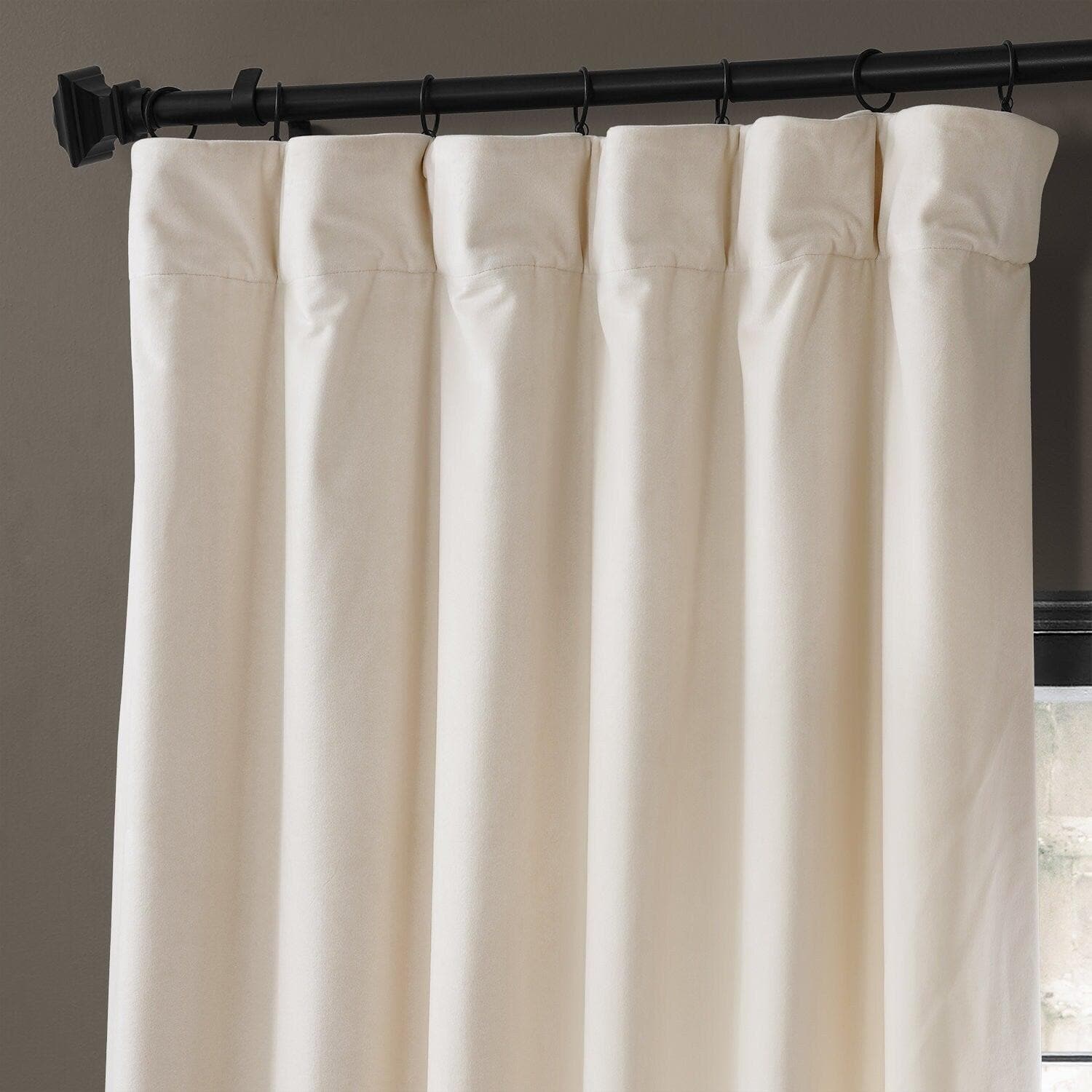 Tiramisu Cream Urban Lush Velvet Curtain