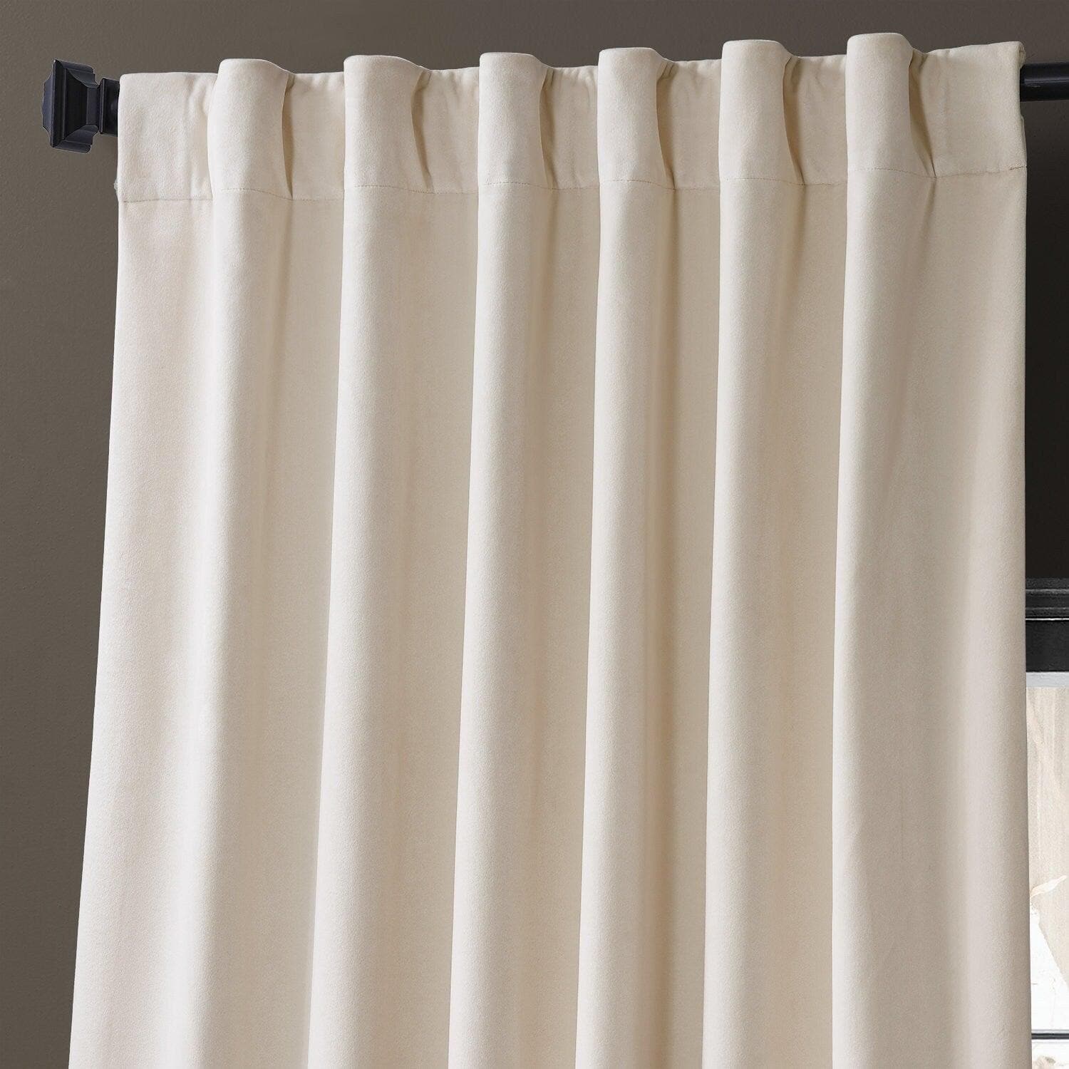 Tiramisu Cream Urban Lush Velvet Curtain